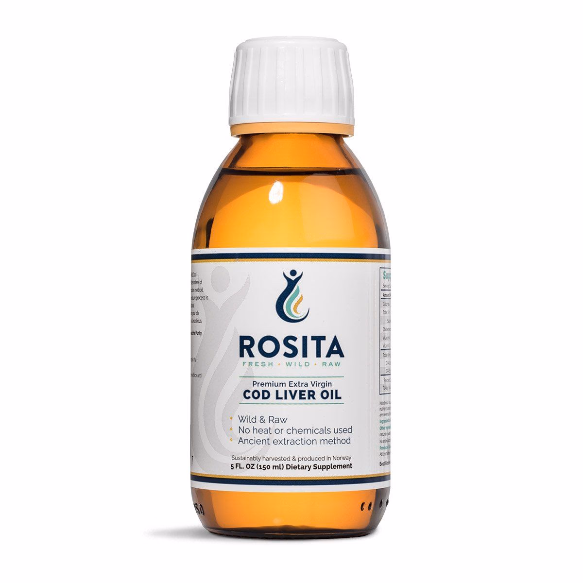 Rosita Extra Virgin Cod Liver Oil (EVCLO) flytende – 150 ml